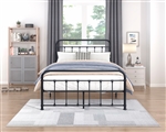 Fawn Full Platform Bed in Black Finish by Home Elegance - HEL-1628F-1