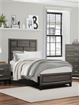 Davi Twin Bed in Gray Finish by Home Elegance - HEL-1645T-1