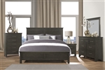 Blaire Farm 6 Piece Bedroom Set in Charcoal Gray by Home Elegance - HEL-1675-1-4