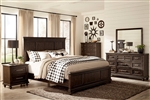 Cardano 6 Piece Bedroom Set in Charcoal by Home Elegance - HEL-1689-1-4