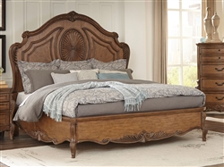 Moorewood Park Queen Bed in Pecan by Home Elegance - HEL-1704-1