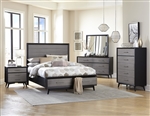 Raku 6 Piece Bedroom Set in Walnut by Home Elegance - HEL-1711-1-4