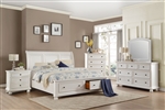 Laurelin 6 Piece Bedroom Set in White by Home Elegance - HEL-1714W-1-4