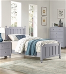 Wellsummer Twin Bed in Gray Finish by Home Elegance - HEL-1803GYT-1