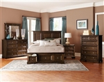 Eunice 6 Piece Bedroom Set in Espresso by Home Elegance - HEL-1844DC-1-4