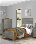 Waldorf Twin Bed in Dark Gray Finish by Home Elegance - HEL-1902T-1