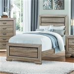 Beechnut Twin Bed in Light Elm by Home Elegance - HEL-1904T-1