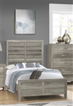 Mandan Twin Bed in Weathered Gray Finish by Home Elegance - HEL-1910GYT-1