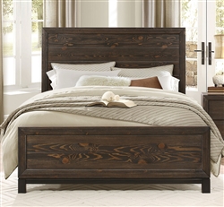 Branton Queen Bed in Brown by Home Elegance - HEL-1968-1