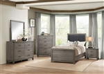 Woodrow 4 Piece Youth Bedroom Set in Black by Home Elegance - HEL-2042T-1-4