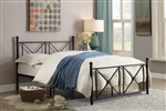 Mardelle Full Metal Platform Bed in Black by Home Elegance - HEL-2047FBK-1