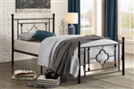 Morris Twin Platform Bed in Black Finish by Home Elegance - HEL-2051TBK-1
