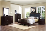 Edina 6 Piece Bedroom Set in Brown Espresso by Home Elegance - HEL-2145-1-4