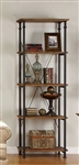 Factory Bookcase in Rustic Oak by Home Elegance - HEL-3228-12