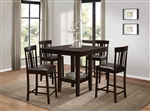 Diego 5 Piece Counter Height Dining Set in Espresso by Home Elegance - HEL-5460-36-5