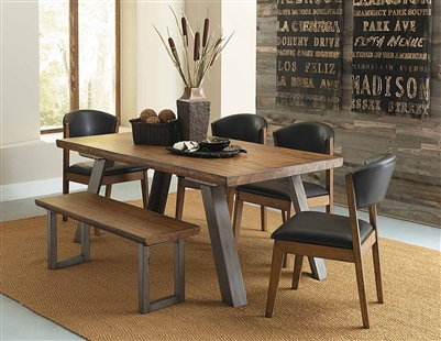 Hobson 5 Piece Dining Set in Natural by Home Elegance - HEL-5478-72-5