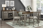Tigard 5 Piece Dining Room Set in 2 Tone Finish by Home Elegance - HEL-5761GY-36-5