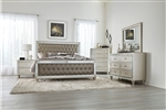 Juliette Queen Bed in Champagne Finish by Home Elegance - HEL-5844-1