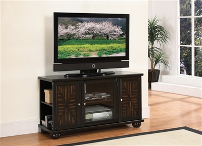 Rufus 48" TV Stand in Dark Brown by Home Elegance - HEL-8058-T