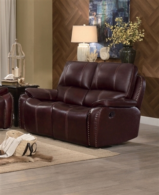 Haughton Loveseat in Brown by Home Elegance - HEL-8240-2