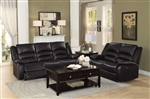 Jarita 2 Piece Double Reclining Sofa Set in Brown by Home Elegance - HEL-8329BRW