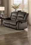 Jarita Double Reclining Love Seat in Chocolate by Home Elegance - HEL-8329CH-2