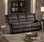 Jarita Double Reclining Sofa in Chocolate by Home Elegance - HEL-8329CH-3