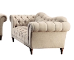 St. Claire Love Seat in Brown by Home Elegance - HEL-8469-2