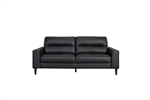 Lewes Sofa in Black Fabric by Home Elegance - HEL-8566BLK-3