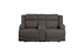 Camryn Double Reclining Love Seat in Chocolate Fabric by Home Elegance - HEL-9207CHC-2