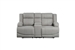 Camryn Double Reclining Love Seat in Gray Fabric by Home Elegance - HEL-9207GRY-2