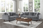 Rand 2 Piece Sofa Set in Gray by Home Elegance - HEL-9329GY
