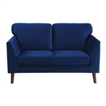 Tolley Love Seat in Blue by Home Elegance - HEL-9338BU-2