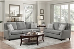 Halton 2 Piece Sofa Set in Gray by Home Elegance - HEL-9339GY