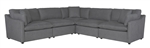 Howerton Sectional Sofa in Gray by Home Elegance - HEL-9544GY-5SC