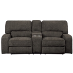 Borneo Power Double Reclining Love Seat in Chocolate by Home Elegance - HEL-9849CH-2PWH