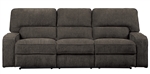 Borneo Double Reclining Sofa in Chocolate by Home Elegance - HEL-9849CH-3