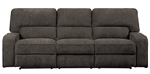 Borneo Power Double Reclining Sofa in Chocolate by Home Elegance - HEL-9849CH-3PWH