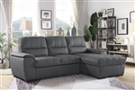 Andes Sectional Sofa in Gray by Home Elegance - HEL-9858GY-SC