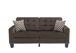 Lantana Sofa in Chocolate by Home Elegance - HEL-9957CH-3