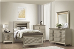 Loudon 4 Piece Youth Bedroom Set in Champagne Finish by Home Elegance - HEL-B1515T-1-4