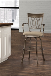 Delk (Indoor/Outdoor) Swivel Bar Stool by Hillsdale - HIL-6300-830