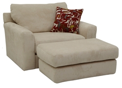 Sutton Oversized Chair in "Doe" Chenille by Jackson - 3289-01-D