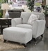 Alyssa Chair in Pebble Fabric by Jackson Furniture - 4215-01-P