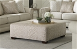 Havana Cocktail Ottoman in Stone Animal Print Fabric by Jackson Furniture - 4350-28-L