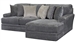 Mammoth 2 Piece Sectional in Smoke Fabric by Jackson Furniture - 4376-02C-S