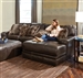 Denali 2 Piece Sectional in Chocolate Leather by Jackson Furniture - 4378-2C-CH