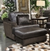 Palermo Chair in Chocolate Leather Fabric Combination by Jackson Furniture - 4503-01-CH