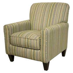 Zachary Accent Chair in Lemon Lime Fabric by Jackson - 742-27-C
