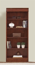 Louis Jr Executive 72-Inch Bookcase in Deep Cherry Finish by Liberty Furniture - 101-HO3072